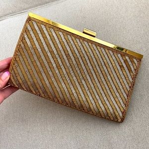 Fully beaded clutch/ crossbody purse